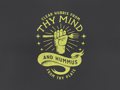 Good Food, Good Fortune fist food food truck fork good hummus mediterranean pita stars