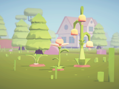 Moblets Plants alien crops environment grass maya plants unity