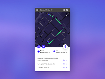 Daily UI # 020 – Location Tracker drive gps localização location mapa maps tracker