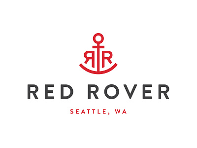 Red Rover anchor nautical rr san serif seattle. yacht ship