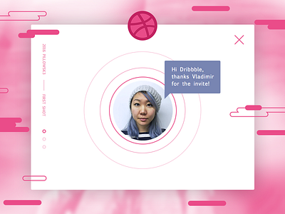 No.1 Hey Dribbble, thank you Vladimir. card firstshot interactiondesign thankyou ui ux visualdesign