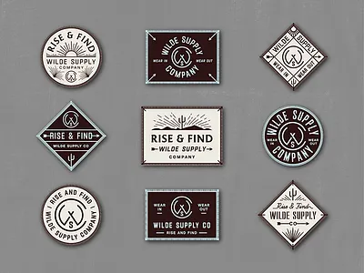 Patches 2 apparel badge seal type typography