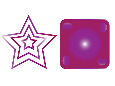 Gradients Experimentation - 1 gradients illustrator star