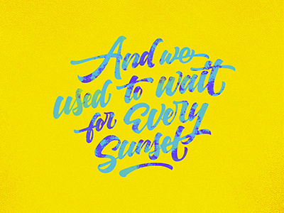 Every Monday lettering typography