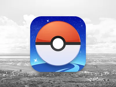 Pokémon Icon App app application ball blue galaxy icon japans pokemon pokémon red sky white