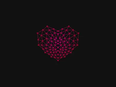 Connected Heart biology biotics chemistry food heart logo love tech web