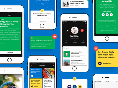 Glue – Eye-catching UI Kit glue ios mobile ui ui kit