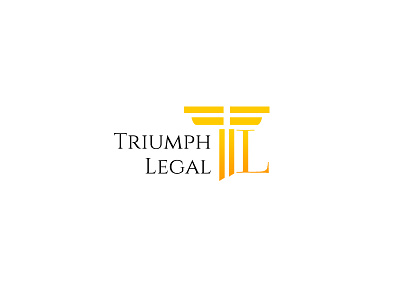 Triumph Legal Logo Design app branding icon illustration lettering logo logo design logos logotype