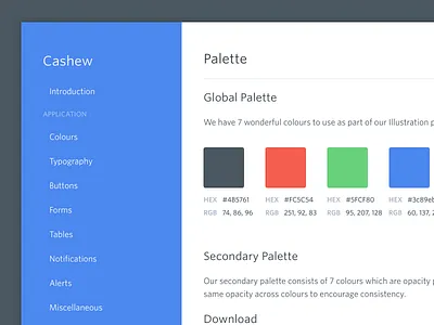 🙈 guide palette style styleguide website