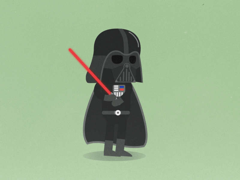 The Empire strike(s) out again after effects animation character animation baseball darth vader gif loop motion graphics star wars