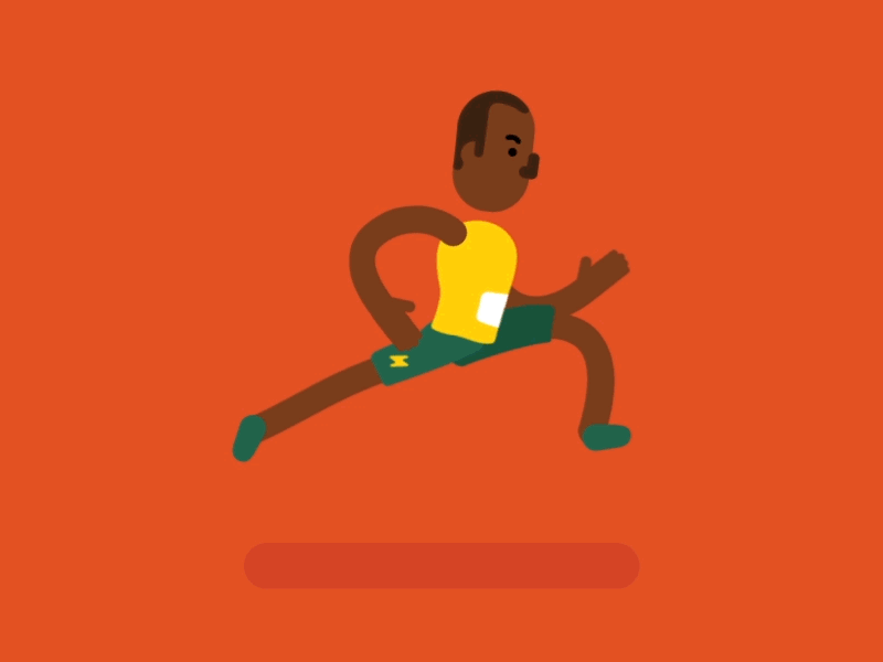 Runner animation character motion