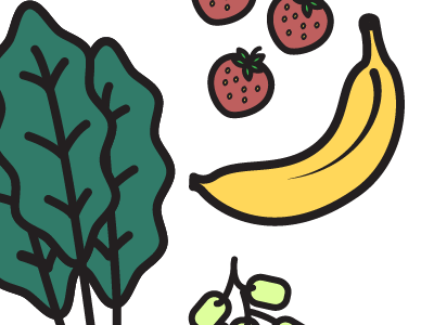 Food Icons food fruit icon illustration vector