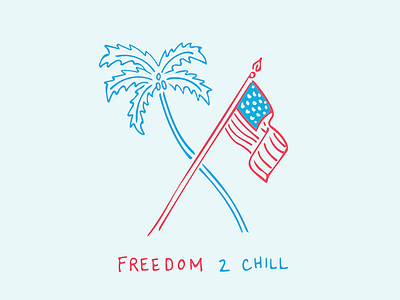 LONG MAY SHE WAVE america chill fourthofjuly palm palmtree usa