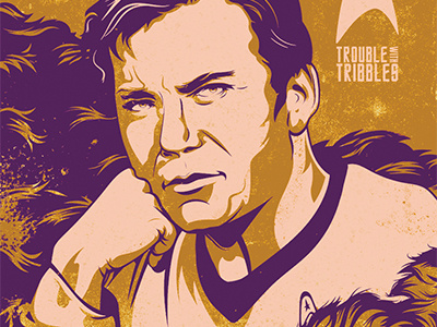 Poster Posse Star Trek 50th Poster captainkirk glamourshots kirk poster posterposse shattner space startrek tribbles vector voyage williamshattner