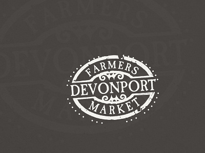 Devonport Farmers' Market branding identity illustration logo