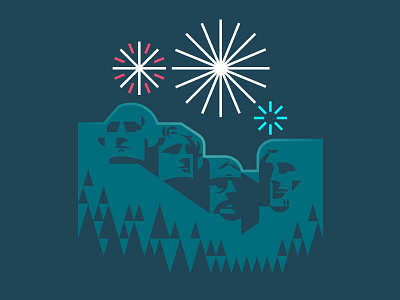 The Fourth america american fireworks night rushmore usa