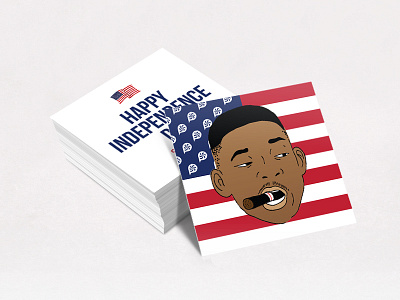 Welcome To Earth July 4th Instagram Post american business card independence day instagram will smith