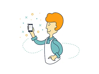 Mandale Fruta 2d character design children colorful design flat fruits illustration market vector