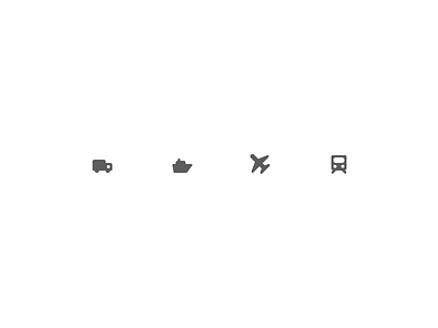 Transportation Icons boat desktop icons plane ship shipping simple supply train transportation truck ui