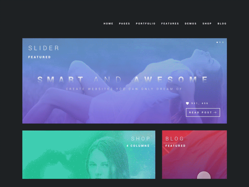 Fashion Shop colors desktop fashion gradient photos shop store