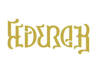 An homage to the GOAT... ambigram federer lettering tennis type typography