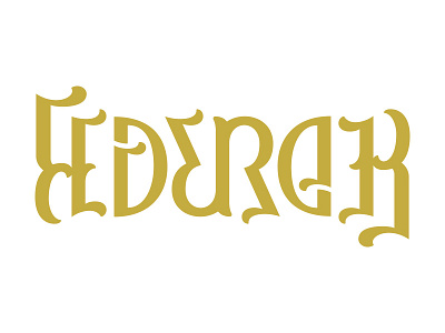 An homage to the GOAT... ambigram federer lettering tennis type typography