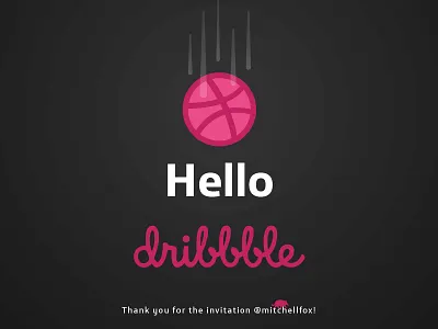 Let's play!!! debut dribbble hello mitchellfox play thank thanks