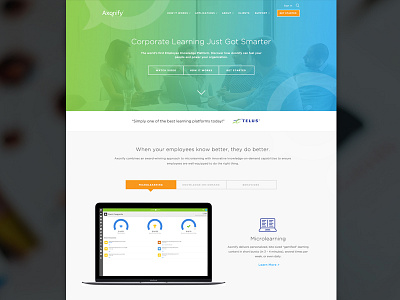 Anoxify - Landing clean design software tech website