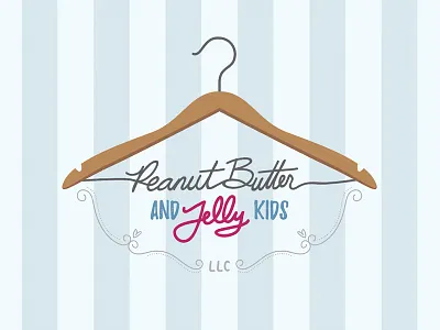 Peanut Butter & Jelly Kids brand butter clothing hanger identity jelly kids logo pbj peanut