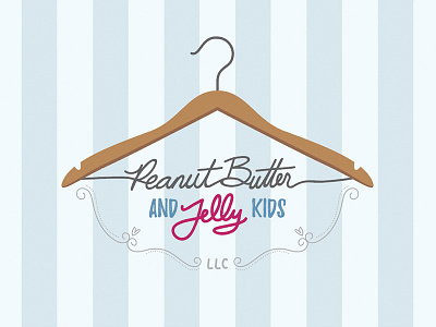 Peanut Butter & Jelly Kids brand butter clothing hanger identity jelly kids logo pbj peanut