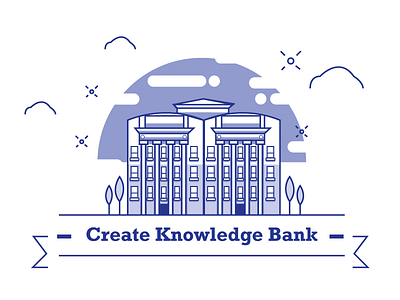 Bank - v2 bank building line art minimal