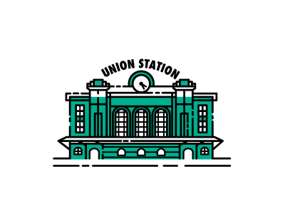 Denver Union Station building denver logo