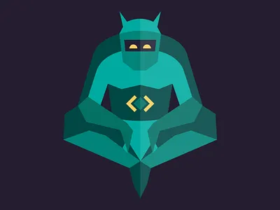 Mascotte alien bot character flat hero illustration mascotte robot