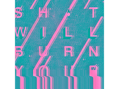 Tabasco Blue art glitch scan tabasco typography wave