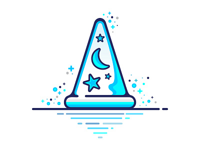 Sorcerer's Hat 3.0 disney glow hat illustrator mickey sorcerer mickey vector