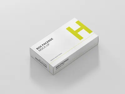 Wide / Flat Rectangle Box Mock-Up