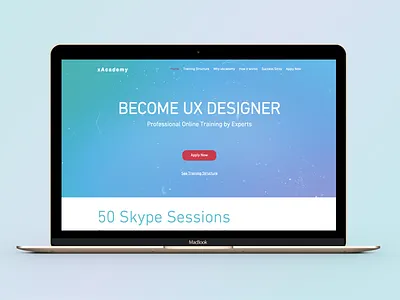 xAcademy - Become UX Designer. We are live now! become designer landing page learn ux online course online learning ux design ux mentor vibrant design visual design vivid colors