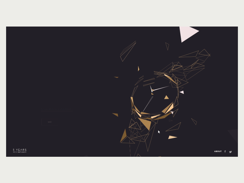 UI interaction gradient illustration interaction interface motion smooth svg transition triangles ui
