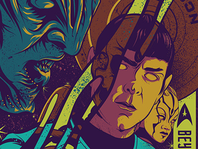 Paybackpenguin Beyond 001 Dribbble badrobot beyond jaylah krall paramount poster sofiaboutella spock startrek startrekbeyond ussenterprise vector