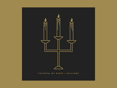 Skylines - Album Cover album art album cover ambient candle cd modern record simple skylines vinyl