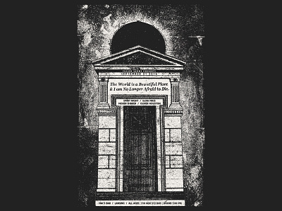 The World Is A Beautiful Place... - Show Poster dark emo gigposter poster show temple texture twiabp vintage