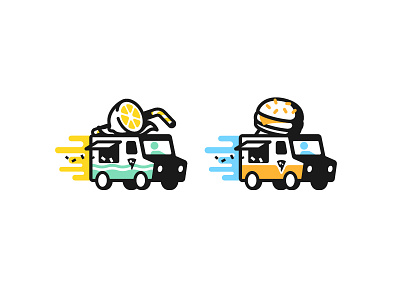 L vs H burger food hamburger lemonade race sticker stroke truck trucks