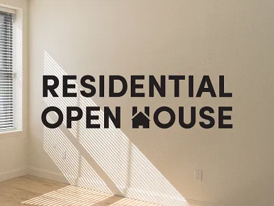 Quickie Open House Logo identity logo open house photography simple
