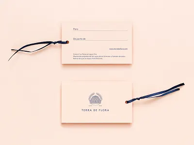 Terra de Flora - Gift tag botanic boutique branding design flower garden greenhouse icon logo plant tag workshop