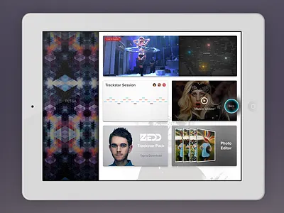Very Early ARTPOP Main Screen Concept app ios ipad mainscreen menu ui ux
