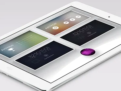 Final Version of ARTPOP's Main Menu app depth ios ipad mobile ui ux