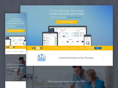 SaaS Platform marketing site marketing site procurement responsive saas