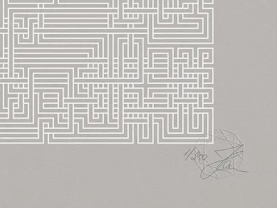 Maze Silkscreen Prints braided drawn edition hand limited maze numbered prints signed weave