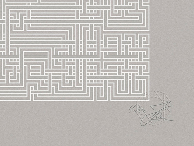 Maze Silkscreen Prints braided drawn edition hand limited maze numbered prints signed weave