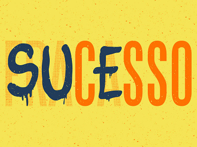 Success > Failure drip failure halftone success